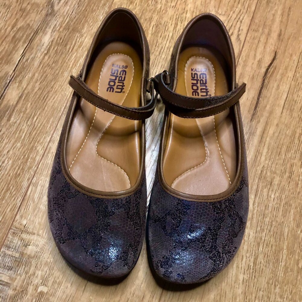 Kalso Earth "Solar 3" bark Mary Jane shoes Women’s 7B Discontinued Comfy